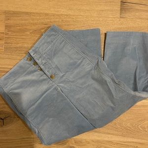 Anthropologie size 6 blue wide leg cords